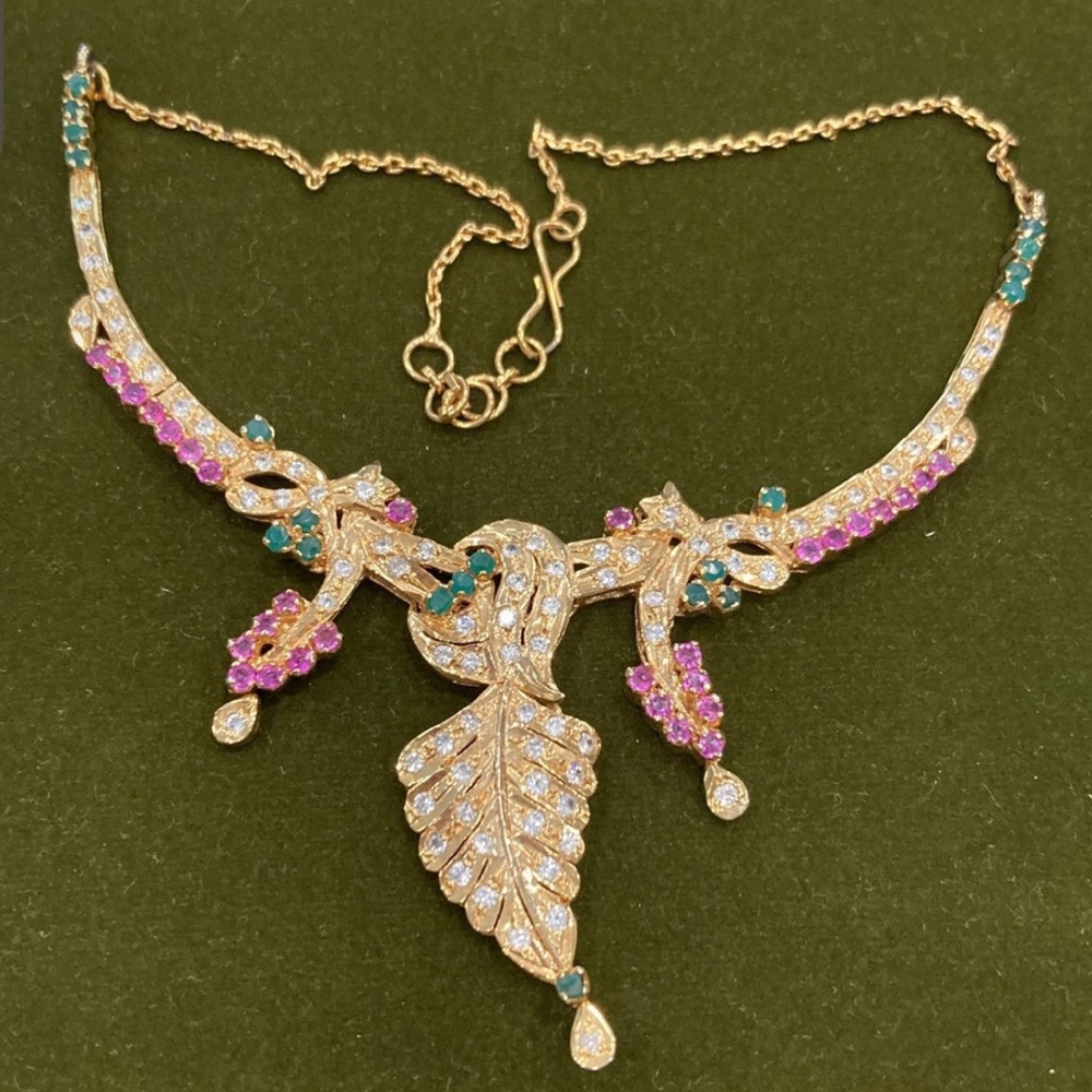 Elegant Gold and Multicolor Necklace